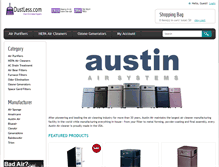 Tablet Screenshot of dustless.com